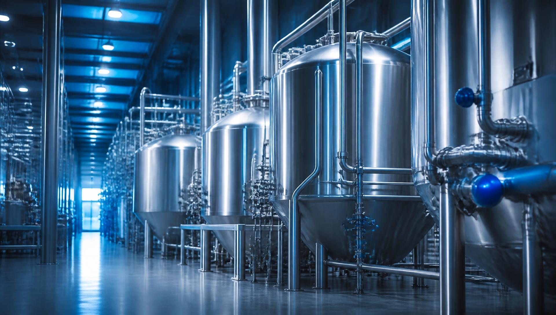 Modern stainless steel processing facility